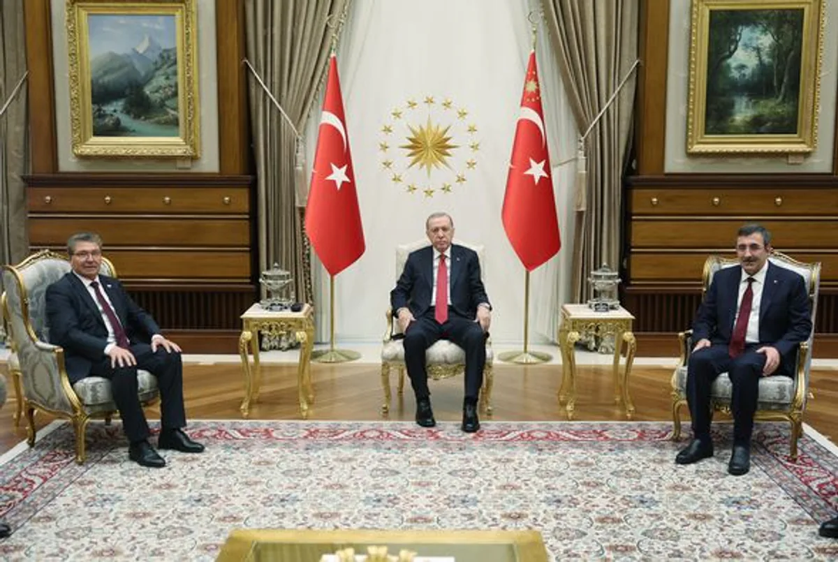 Cumhurbaşkanı Erdoğan, KKTC Başbakanı Ünal Üstel'i kabul etti Cumhurbaşkanı Erdoğan, KKTC Başbakanı Ünal Üstel'i kabul etti