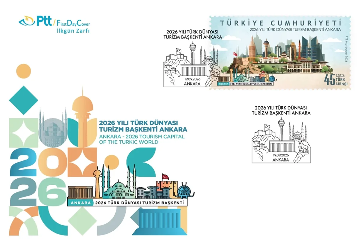 PTT '2026 Türk Dünyası Turizm Başkenti Ankara' ilkgün zarfını piyasaya sürdü PTT '2026 Türk Dünyası Turizm Başkenti Ankara' ilkgün zarfını piyasaya sürdü