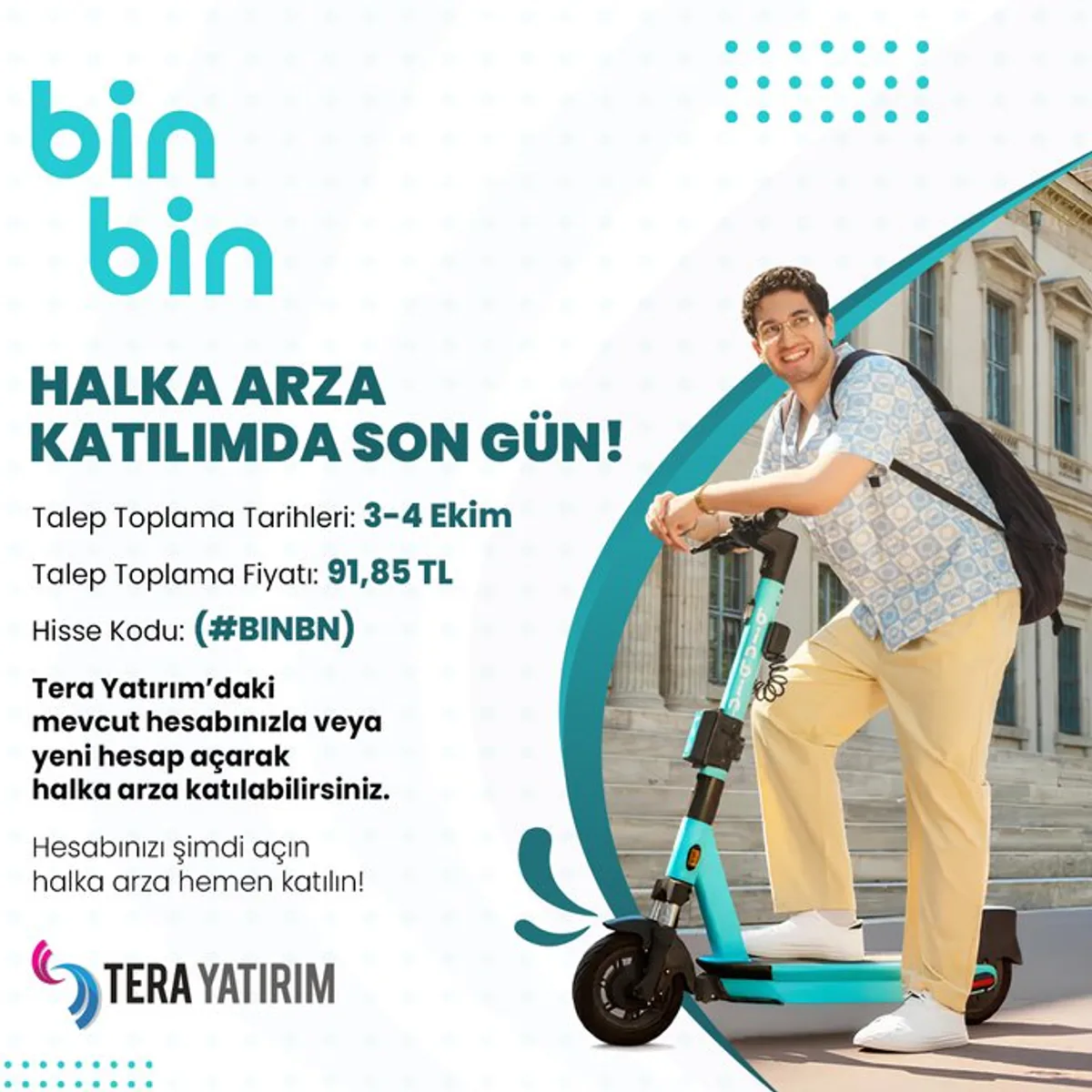 BİN BİN Halka Arzı İçin Son Gün Yaklaşıyor BİN BİN Halka Arzı İçin Son Gün Yaklaşıyor