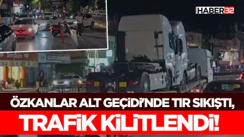 Isparta'da Özkanlar Alt Geçidi'nde TIR Sıkıştı: Trafik Durma Noktasına Geldi