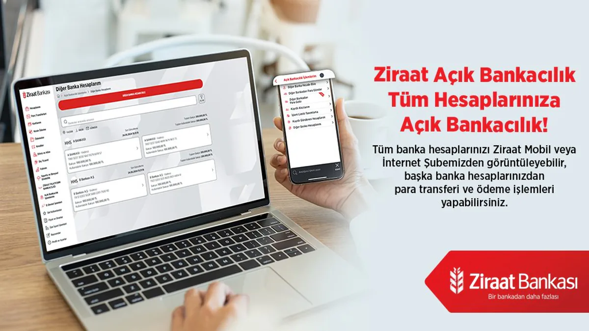 Ziraat Bankası müşterilerine açık bankacılık hizmeti sunuyor Ziraat Bankası müşterilerine açık bankacılık hizmeti sunuyor
