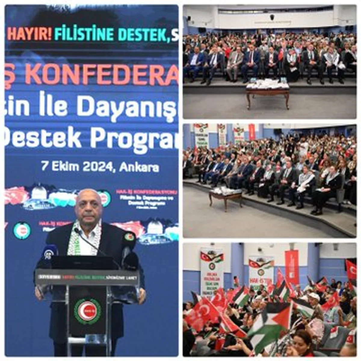 HAK-İŞ, Filistin'e Yapılan Saldırıları Protesto Etti HAK-İŞ, Filistin'e Yapılan Saldırıları Protesto Etti