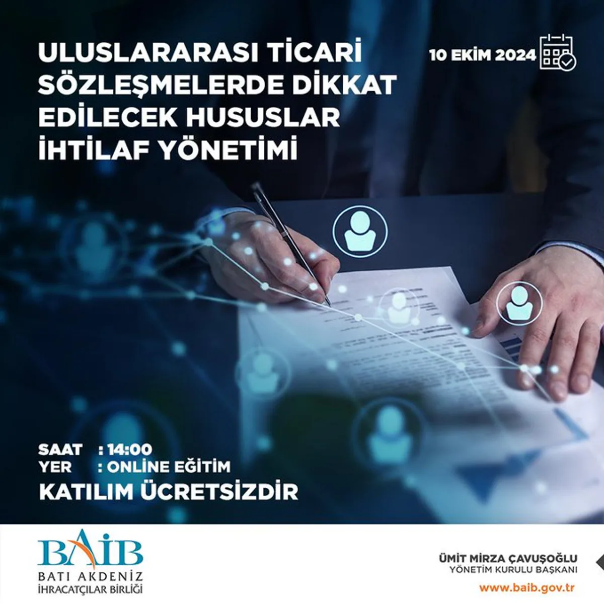 Batı Akdeniz İhracatçılar Birliği'nin Düzenlediği Eğitim Programı Batı Akdeniz İhracatçılar Birliği'nin Düzenlediği Eğitim Programı