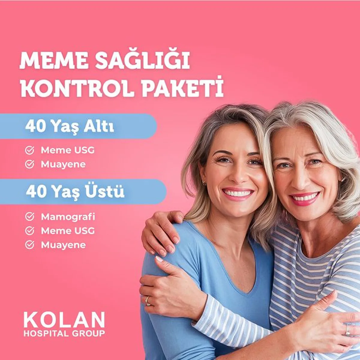 Kolan Hastanesi, Kadınlara Özel Kontrol Paketleri Sunuyor Kolan Hastanesi, Kadınlara Özel Kontrol Paketleri Sunuyor