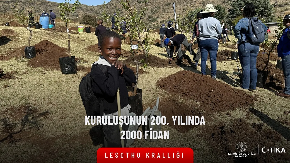 TİKA, Lesotho'da 2.000 Fidanı Toprakla Buluşturdu TİKA, Lesotho'da 2.000 Fidanı Toprakla Buluşturdu