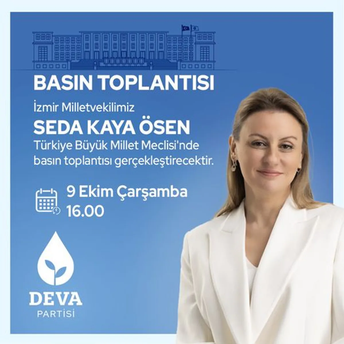 İzmir Milletvekili Seda Kaya Ösen Basın Toplantısı Düzenleyecek İzmir Milletvekili Seda Kaya Ösen Basın Toplantısı Düzenleyecek