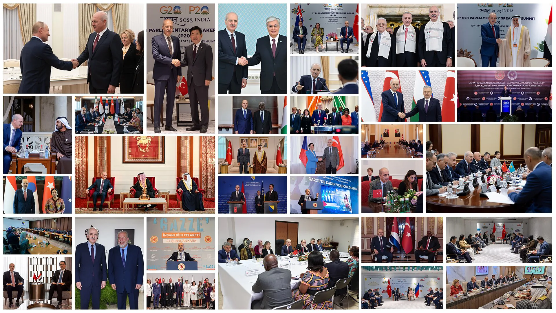 TBMM Başkanı Numan Kurtulmuş, Gazze'de İnsani Felaketi Durdurmak İçin Uluslararası Çalışmalara Katkı Sağlıyor TBMM Başkanı Numan Kurtulmuş, Gazze'de İnsani Felaketi Durdurmak İçin Uluslararası Çalışmalara Katkı Sağlıyor