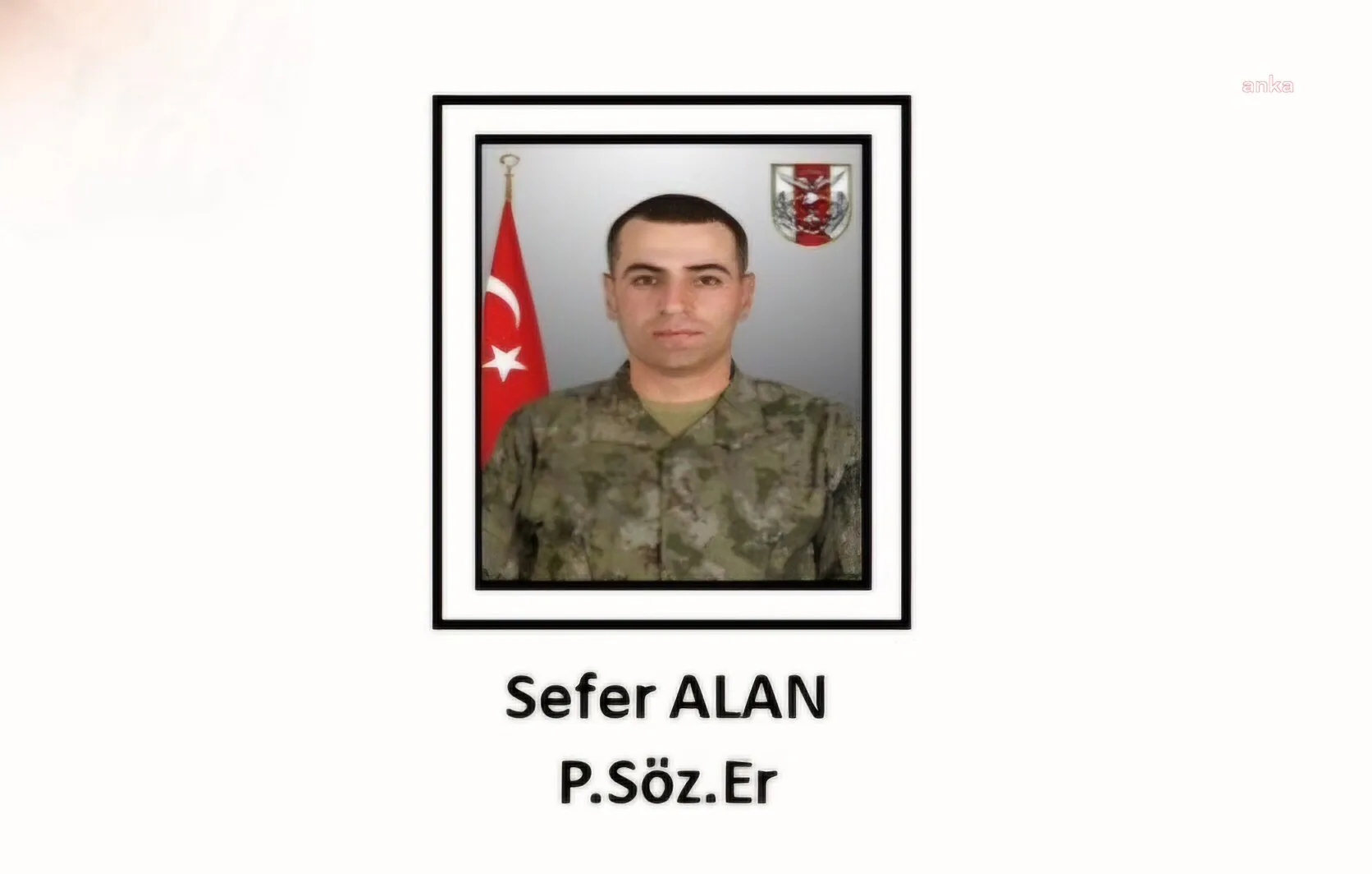 Irak'ın Kuzeyindeki Pençe Kilit Operasyonu'nda Şehit Olan Piyade Sözleşmeli Er Sefer Alan İçin Başsağlığı Dilekleri Irak'ın Kuzeyindeki Pençe Kilit Operasyonu'nda Şehit Olan Piyade Sözleşmeli Er Sefer Alan İçin Başsağlığı Dilekleri