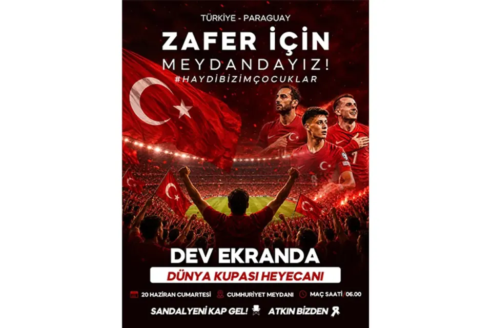 Yalova'da Dünya Kupası Heyecanı: Milli Maç Dev Ekranda İzlenecek görseli