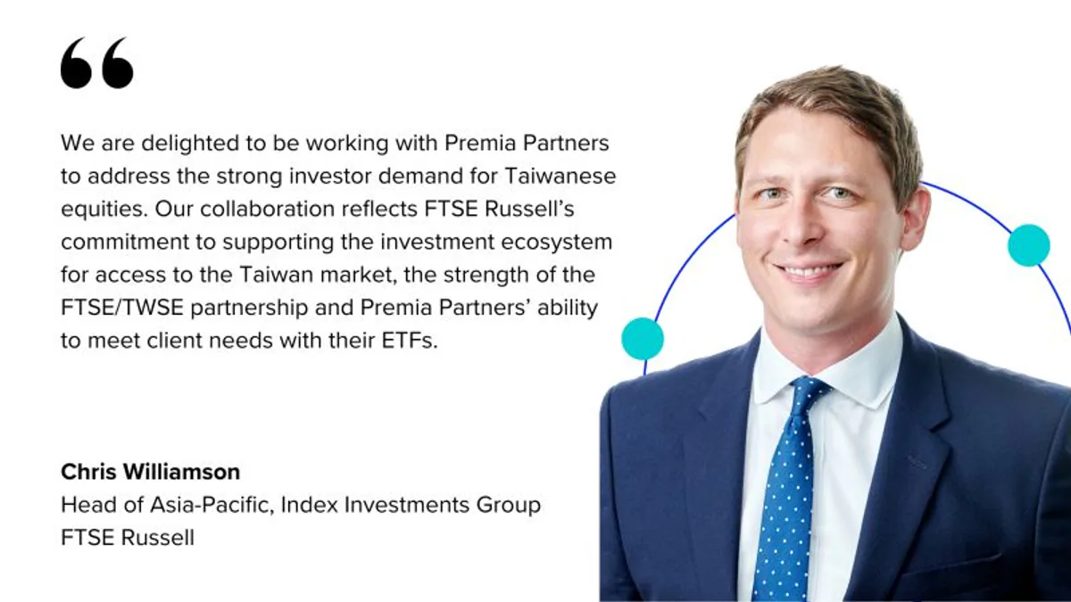 FTSE Russell ve Premia Partners, Premia FTSE TWSE Taiwan 50 ETF'sini Hong Kong Borsası'nda Piyasaya Sunuyor FTSE Russell ve Premia Partners, Premia FTSE TWSE Taiwan 50 ETF'sini Hong Kong Borsası'nda Piyasaya Sunuyor