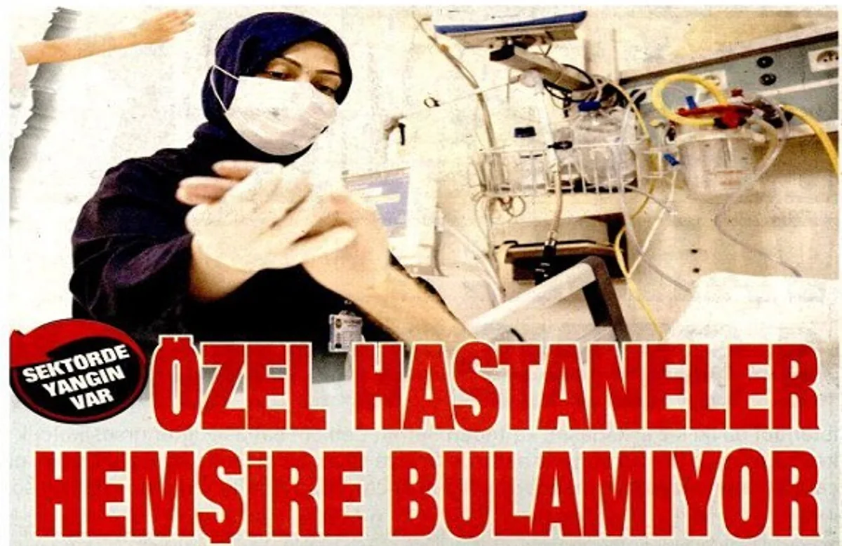 Özel Hastaneler Hemşire İhtiyacını Karşılamakta Zorlanıyor Özel Hastaneler Hemşire İhtiyacını Karşılamakta Zorlanıyor