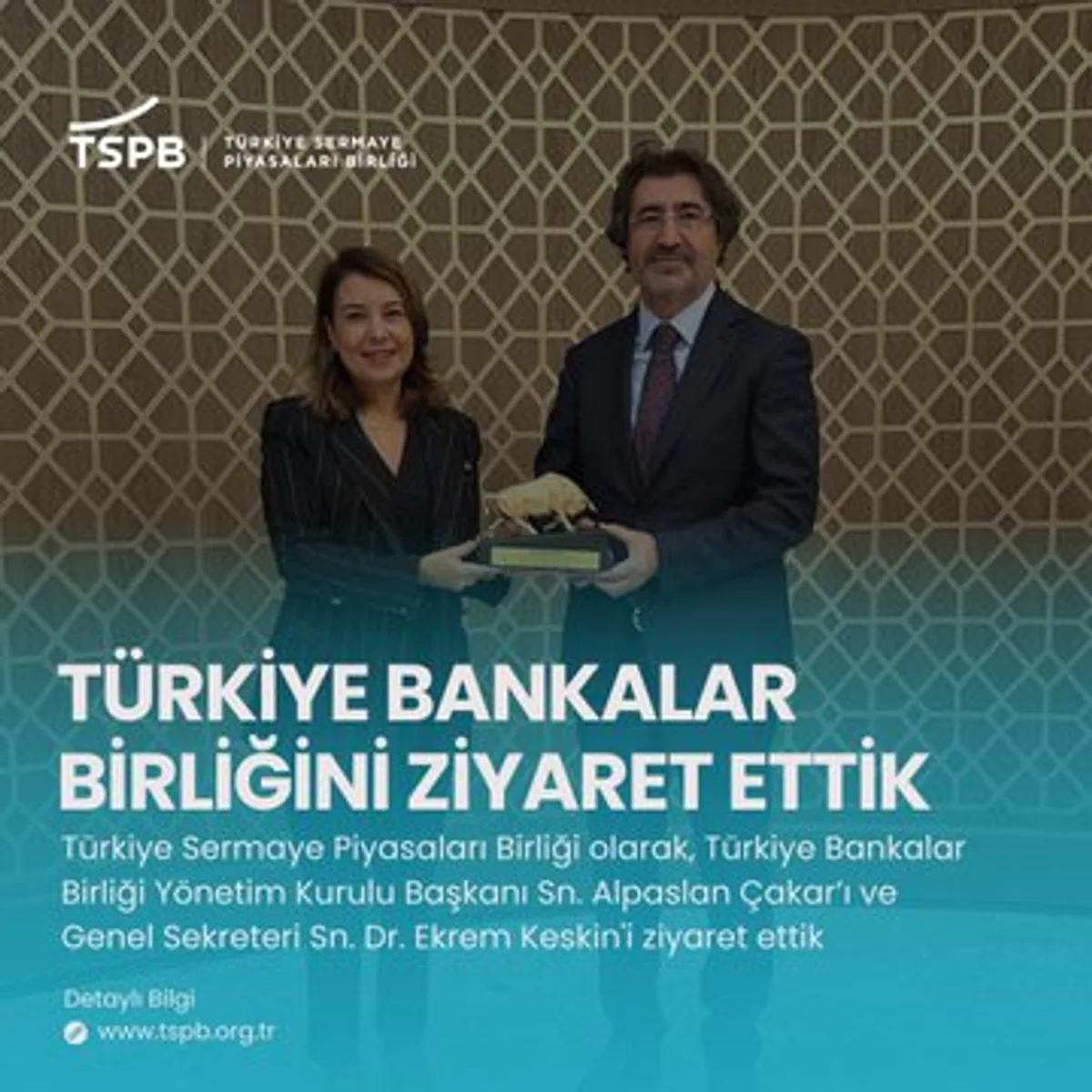 Türkiye Sermaye Piyasaları Birliği Yönetim Kurulu Başkanı Pamir Karagöz Türkiye Bankalar Birliği'ni ziyaret etti Türkiye Sermaye Piyasaları Birliği Yönetim Kurulu Başkanı Pamir Karagöz Türkiye Bankalar Birliği'ni ziyaret etti