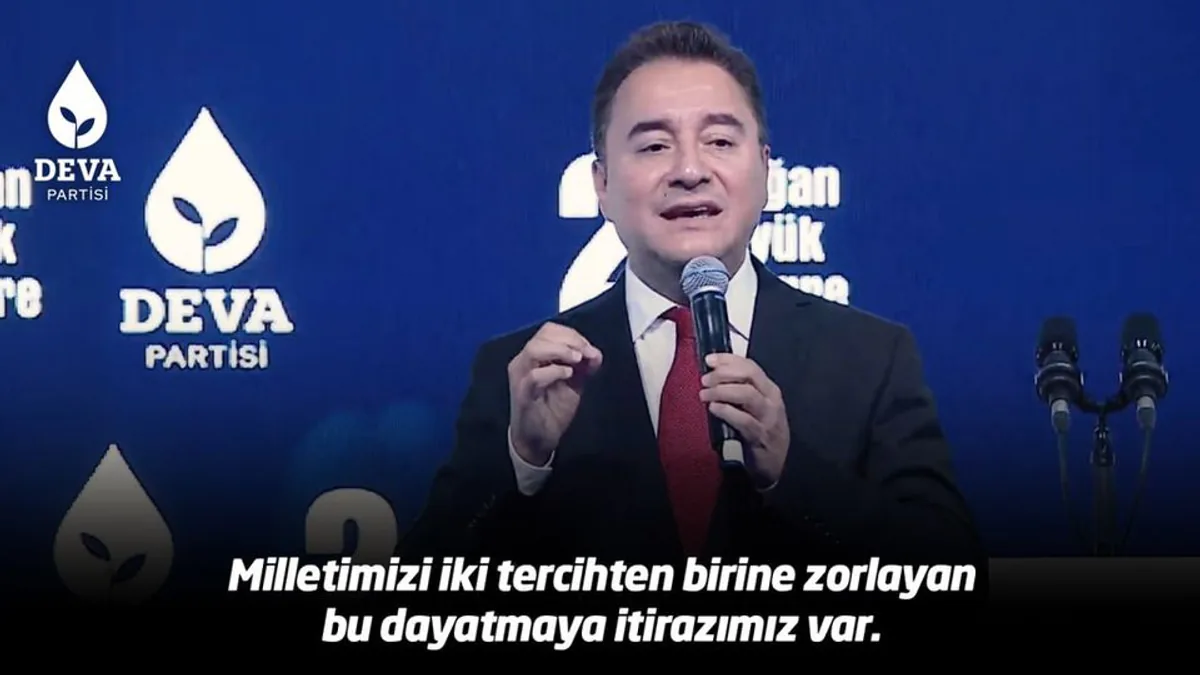 DEVA Partisi Genel Başkanı Ali Babacan Milletin Tercihleri Konusunda Eleştirilerde Bulundu DEVA Partisi Genel Başkanı Ali Babacan Milletin Tercihleri Konusunda Eleştirilerde Bulundu