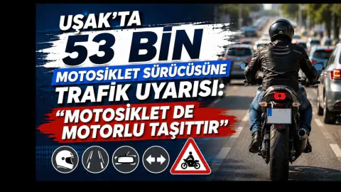 Uşak'ta Motosiklet Sayısı 53 Bin'e Yükseldi: Trafikte Kritik Uyarı