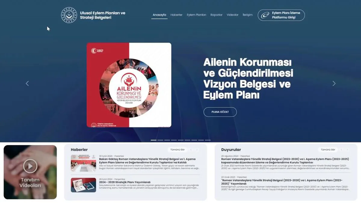 Bakanlık, Ulusal Eylem Planları İzleme Platformu'nu Hizmete Sundu Bakanlık, Ulusal Eylem Planları İzleme Platformu'nu Hizmete Sundu