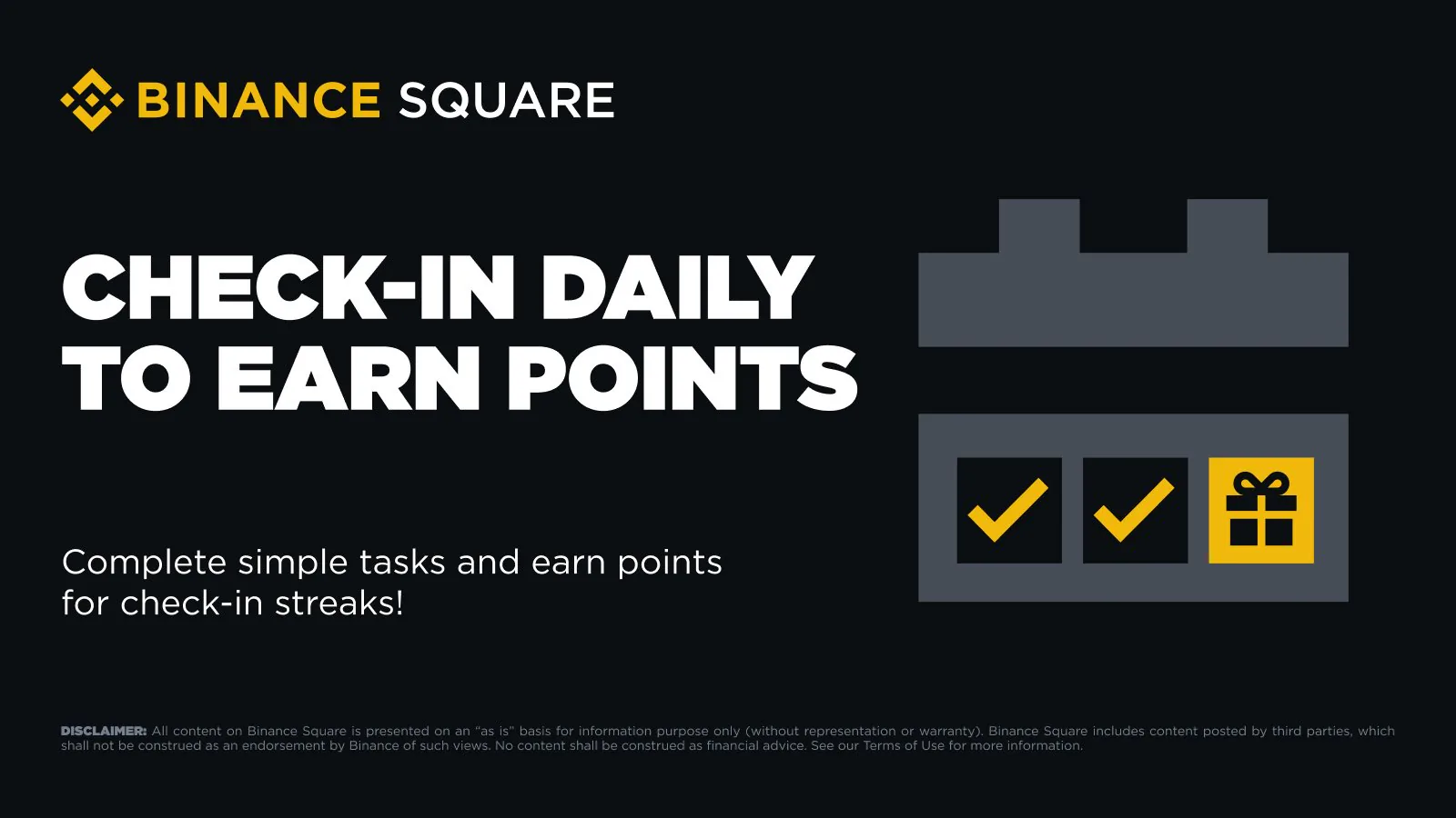 Binance Square'da Günlük Kontrol ve Görev Tamamlama İmkanları Binance Square'da Günlük Kontrol ve Görev Tamamlama İmkanları