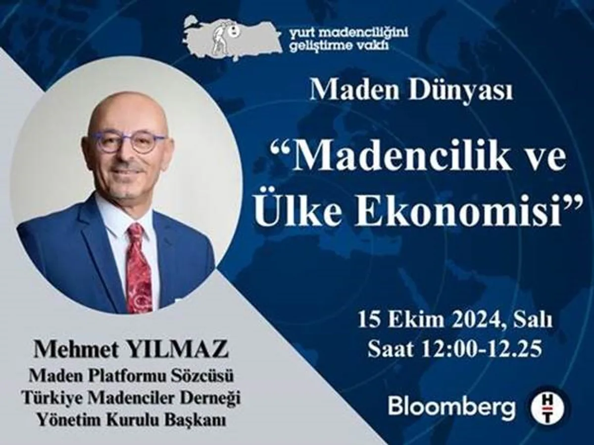 Türkiye Madenciler Derneği Başkanı Mehmet Yılmaz, Maden Platformunda Konuşacak Türkiye Madenciler Derneği Başkanı Mehmet Yılmaz, Maden Platformunda Konuşacak
