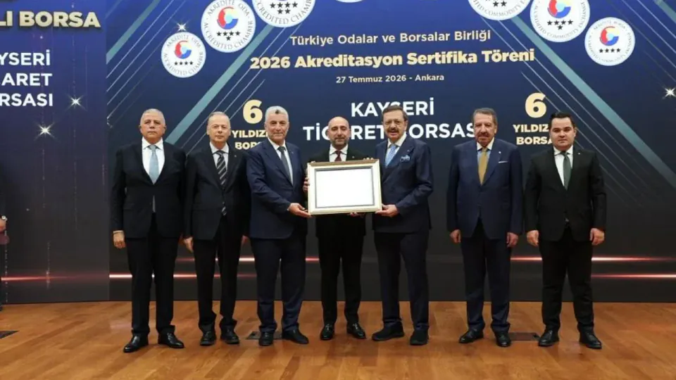 Kayseri Ticaret Borsası Türkiye'nin En İyi 10 Kurumu Arasına Girdi görseli