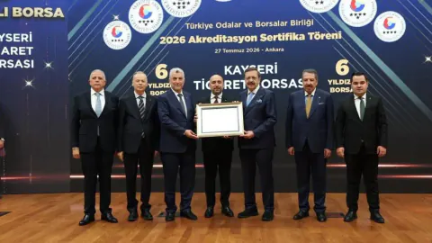 Kayseri Ticaret Borsası Türkiye'nin En İyi 10 Kurumu Arasına Girdi