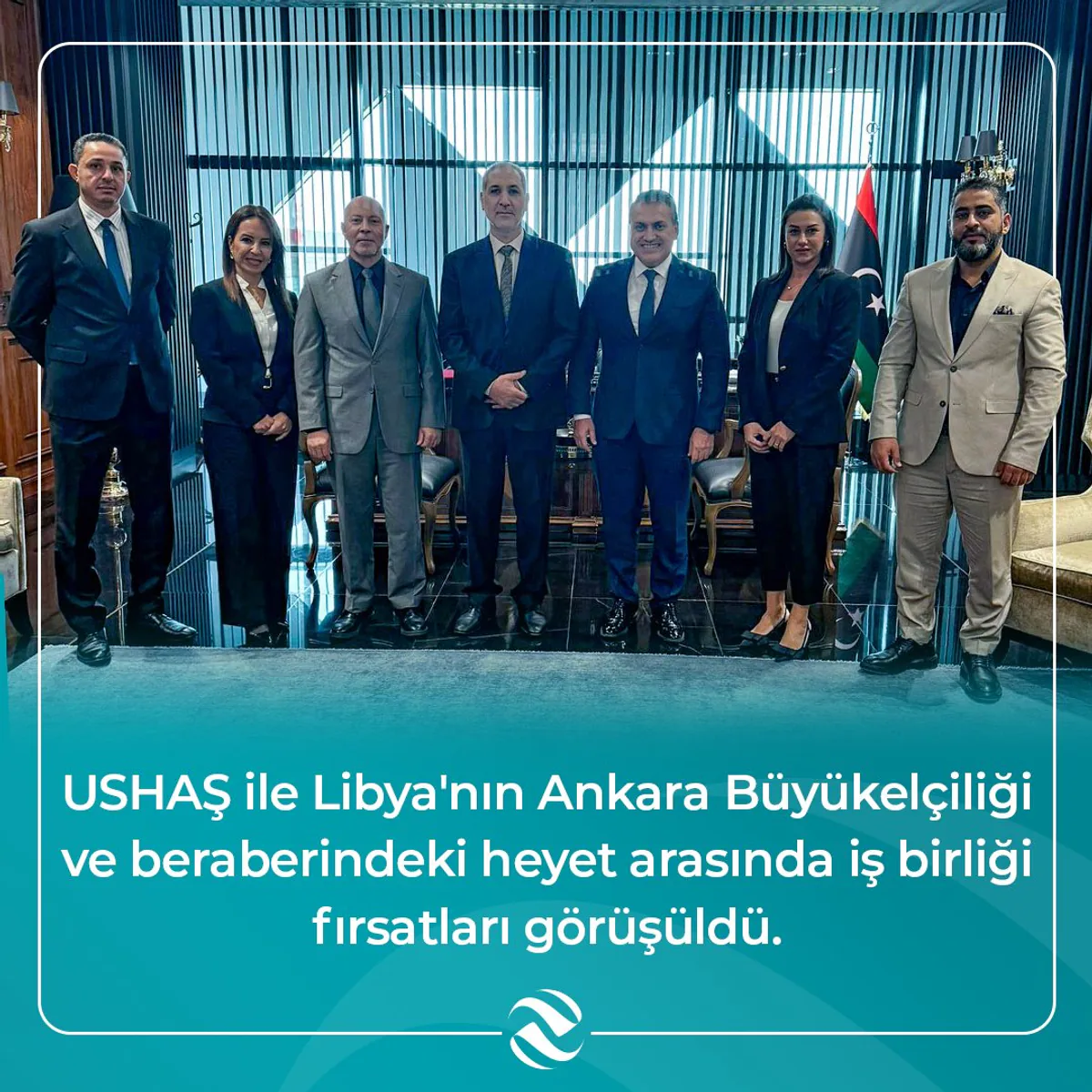 USHAŞ ve Libya Heyeti İş Birliği Fırsatlarını Görüşmek Üzere Toplandı USHAŞ ve Libya Heyeti İş Birliği Fırsatlarını Görüşmek Üzere Toplandı