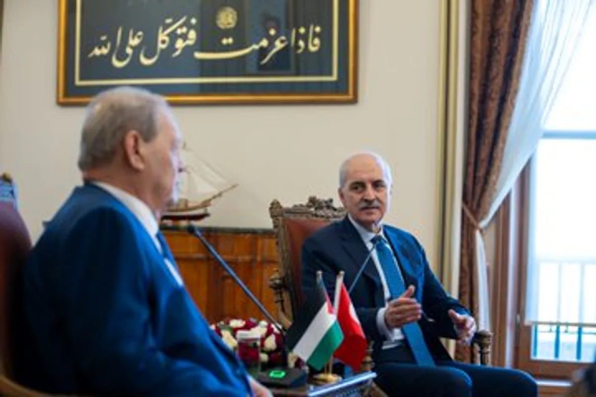 TBMM Başkanı Numan Kurtulmuş, Filistin Ulusal Konseyi Başkanı Ravhi Fattuh ile Görüşme Gerçekleştirdi TBMM Başkanı Numan Kurtulmuş, Filistin Ulusal Konseyi Başkanı Ravhi Fattuh ile Görüşme Gerçekleştirdi