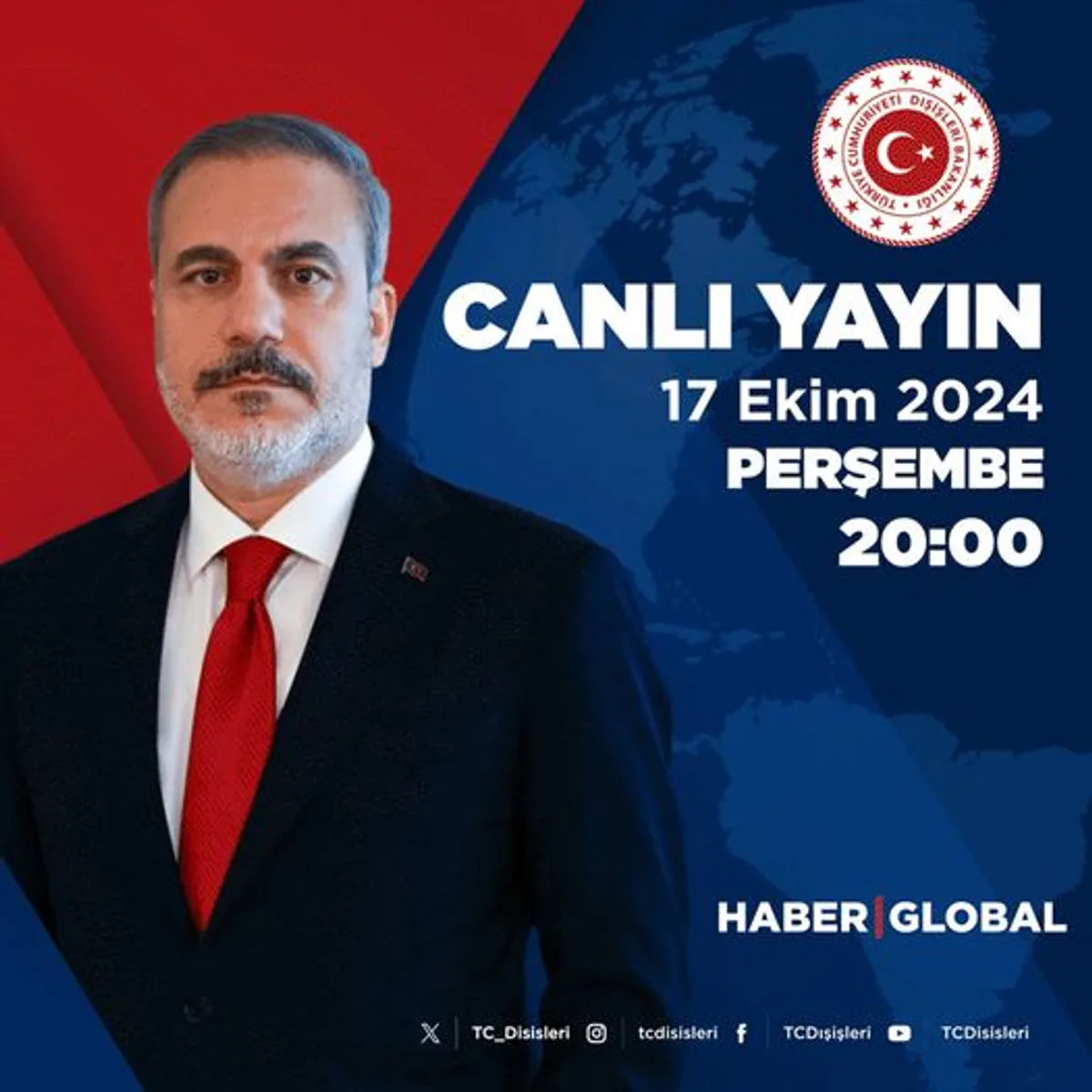 Bakan Hakan Fidan Haber Global'de Gündeme İlişkin Değerlendirmelerde Bulunacak Bakan Hakan Fidan Haber Global'de Gündeme İlişkin Değerlendirmelerde Bulunacak