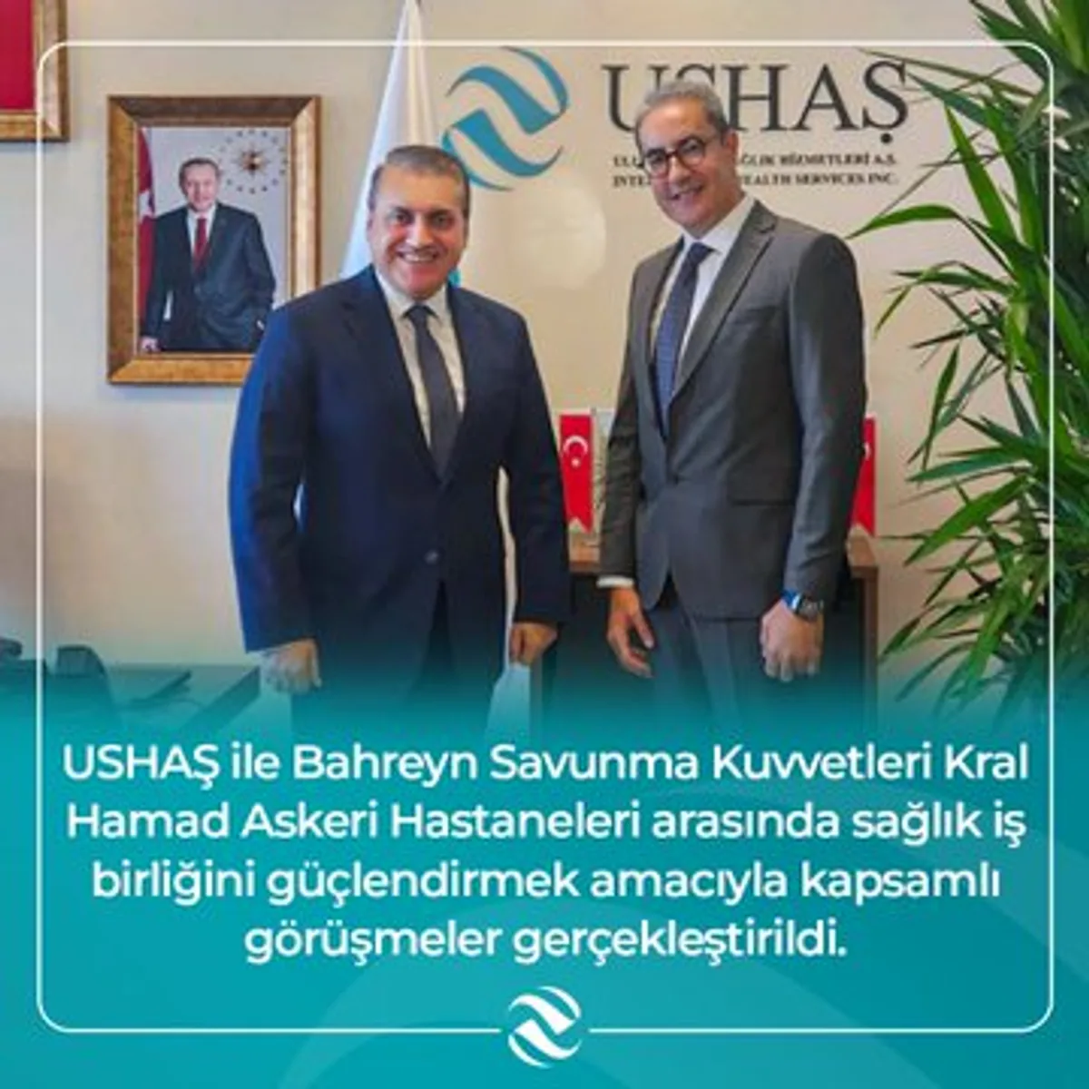 USHAŞ Genel Müdürü Behlül Ünver, Bahreyn'de Sağlık İş Birliği Görüşmeleri Gerçekleştirdi USHAŞ Genel Müdürü Behlül Ünver, Bahreyn'de Sağlık İş Birliği Görüşmeleri Gerçekleştirdi