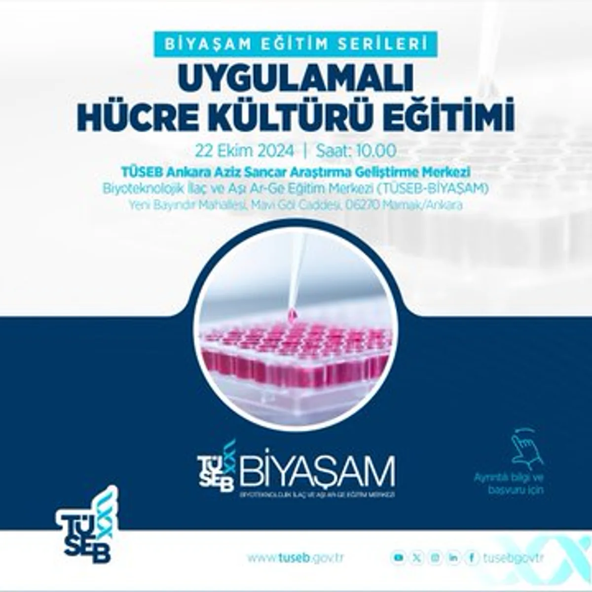 Hücre Kültürü Eğitimi Başlıyor Hücre Kültürü Eğitimi Başlıyor