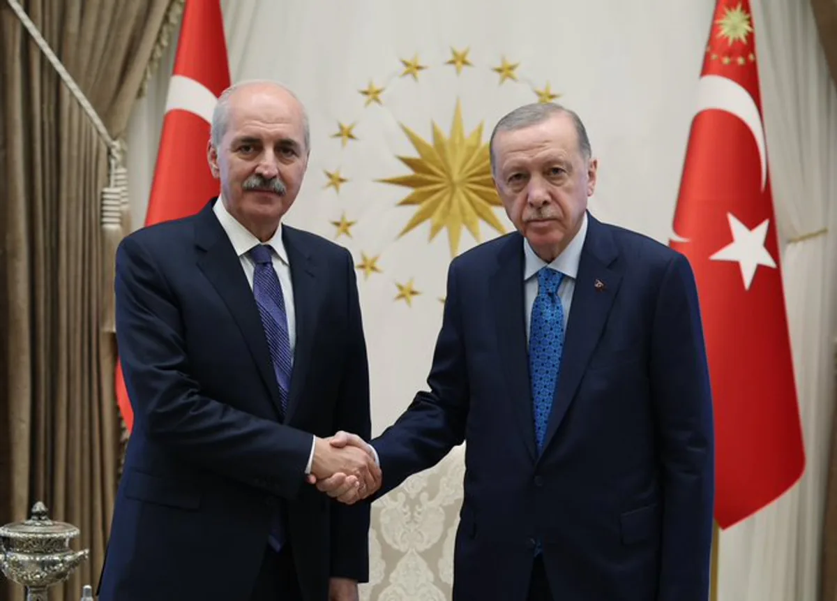 Cumhurbaşkanı Recep Tayyip Erdoğan, TBMM Başkanı Numan Kurtulmuş'u Kabul Etti Cumhurbaşkanı Recep Tayyip Erdoğan, TBMM Başkanı Numan Kurtulmuş'u Kabul Etti