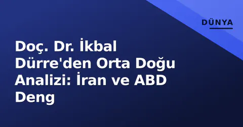 Doç. Dr. İkbal Dürre'den Orta Doğu Analizi: İran ve ABD Deng