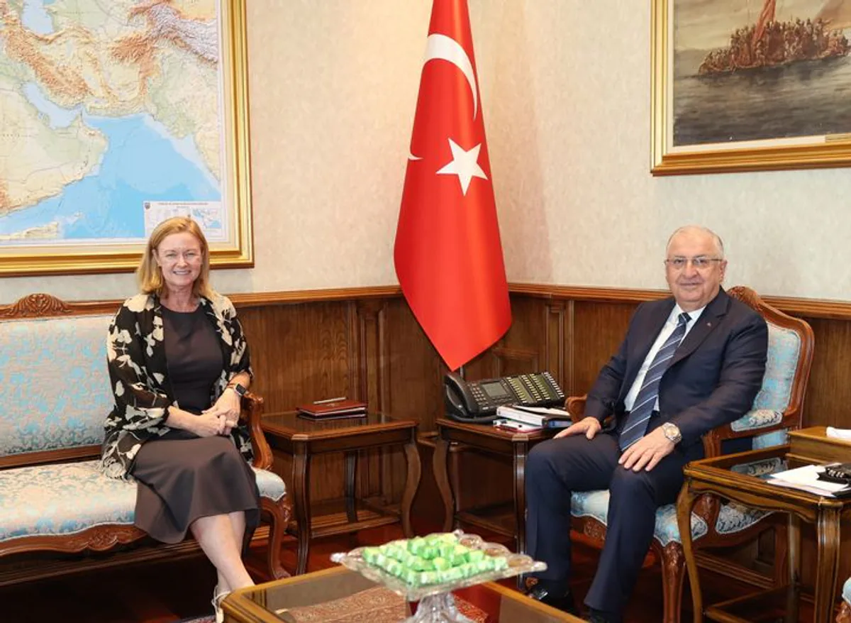 Millî Savunma Bakanı Yaşar Güler, NATO Destek ve Tedarik Ajansı (NSPA) Genel Müdürü Stacy Cummings'i Ağırladı Millî Savunma Bakanı Yaşar Güler, NATO Destek ve Tedarik Ajansı (NSPA) Genel Müdürü Stacy Cummings'i Ağırladı