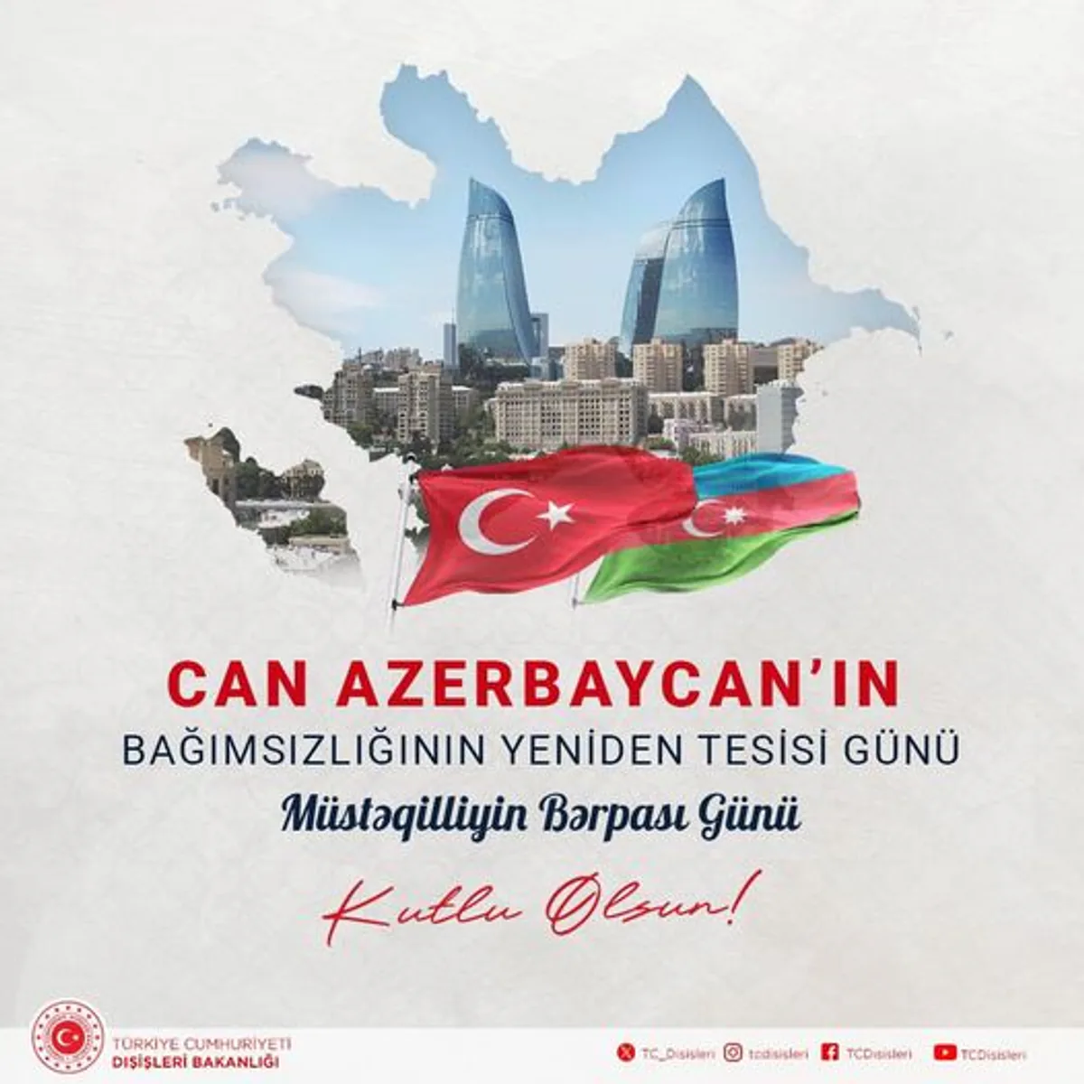 Azerbaycan Bağımsızlık Günü'nü Coşkuyla Kutluyor Azerbaycan Bağımsızlık Günü'nü Coşkuyla Kutluyor