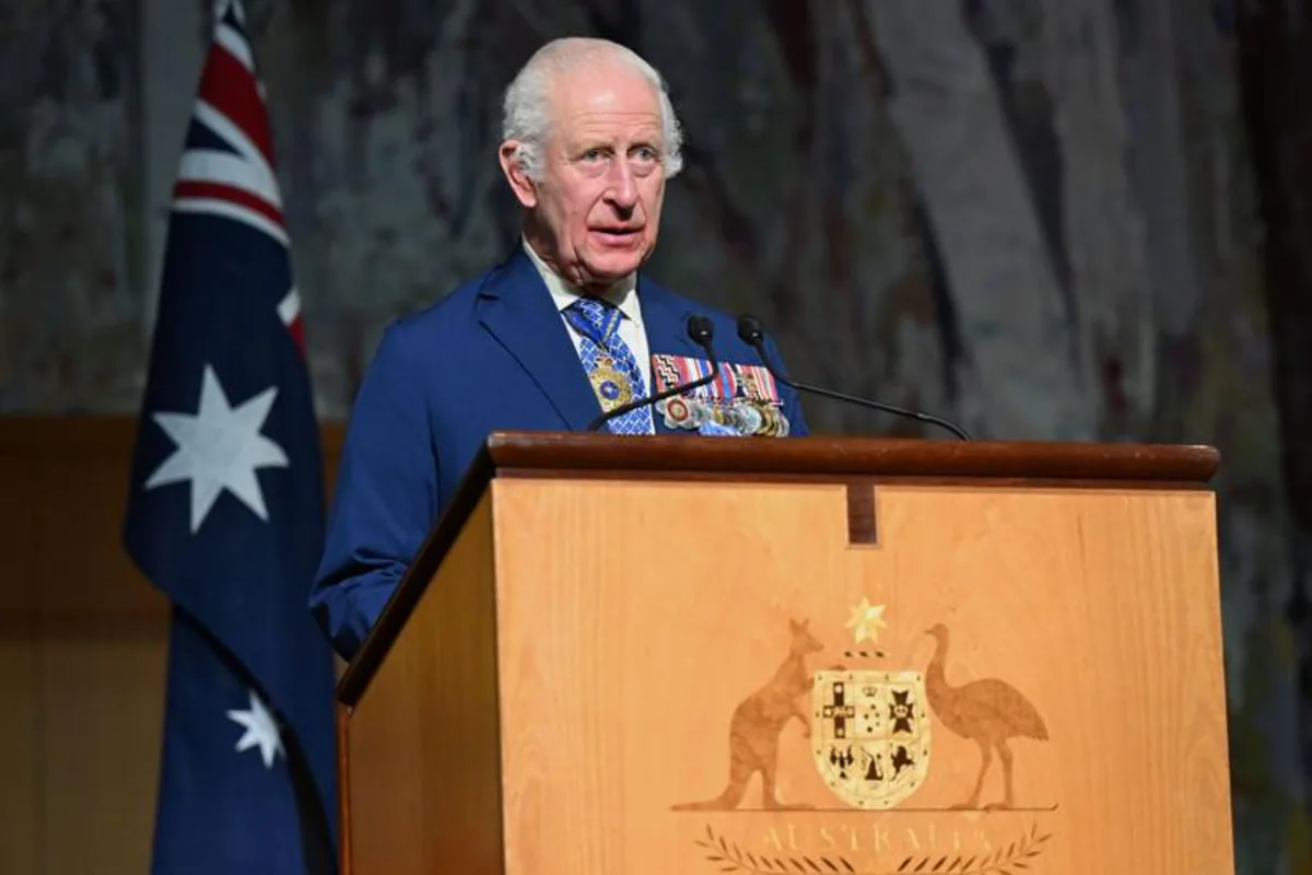 Canberra'da Kral Charles'a Protesto Canberra'da Kral Charles'a Protesto