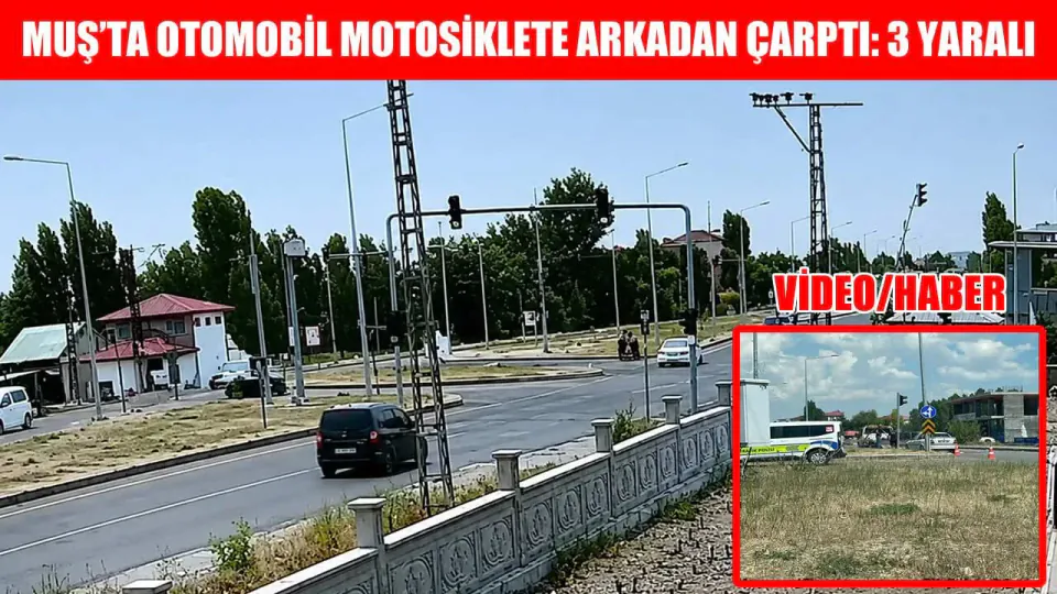Muş Bulanık'ta Trafik Kazası: Otomobil Motosiklete Arkadan Çarptı görseli