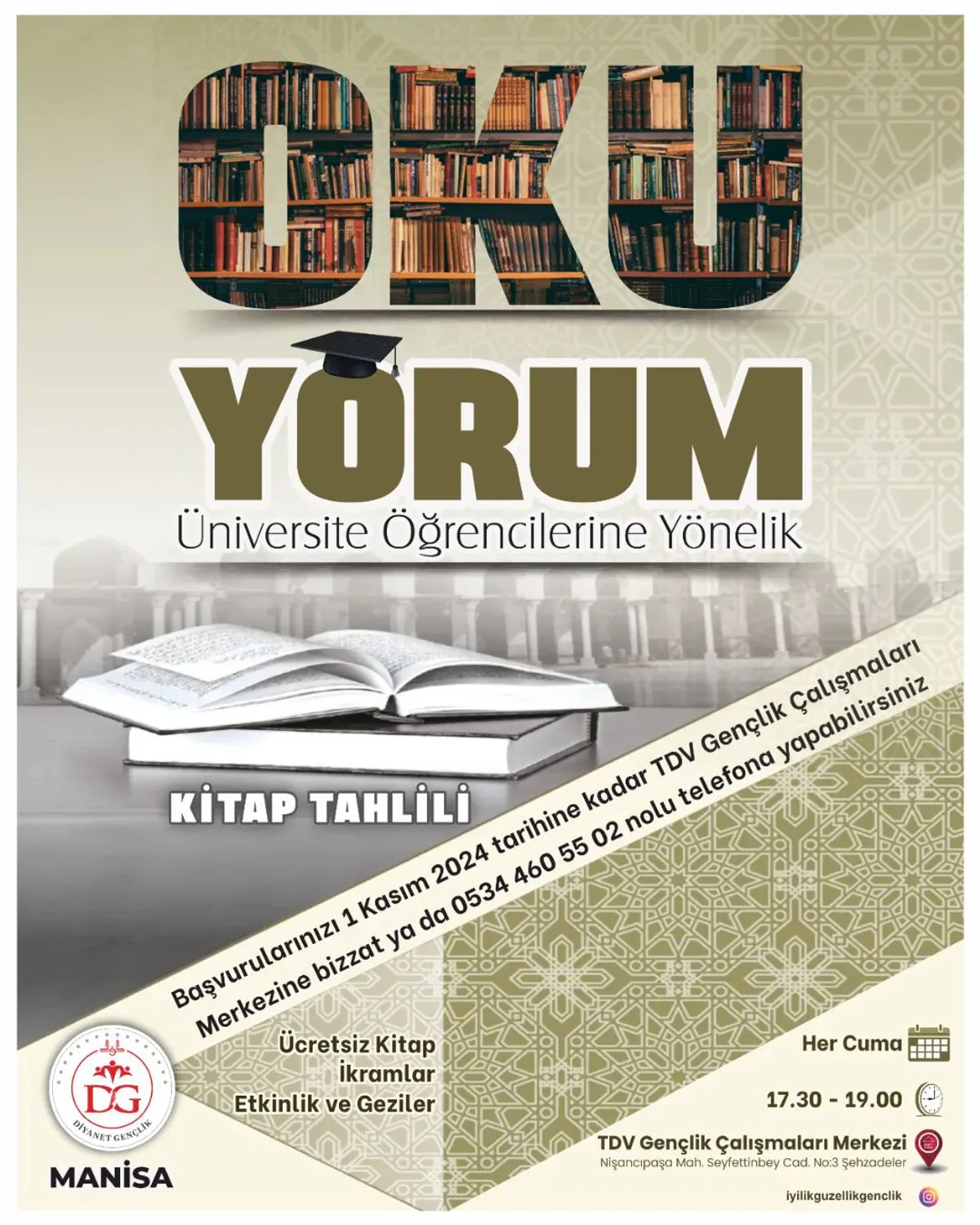 Oku-Yorum Projesi İle Kitap Dostları Bir Araya Geliyor Oku-Yorum Projesi İle Kitap Dostları Bir Araya Geliyor