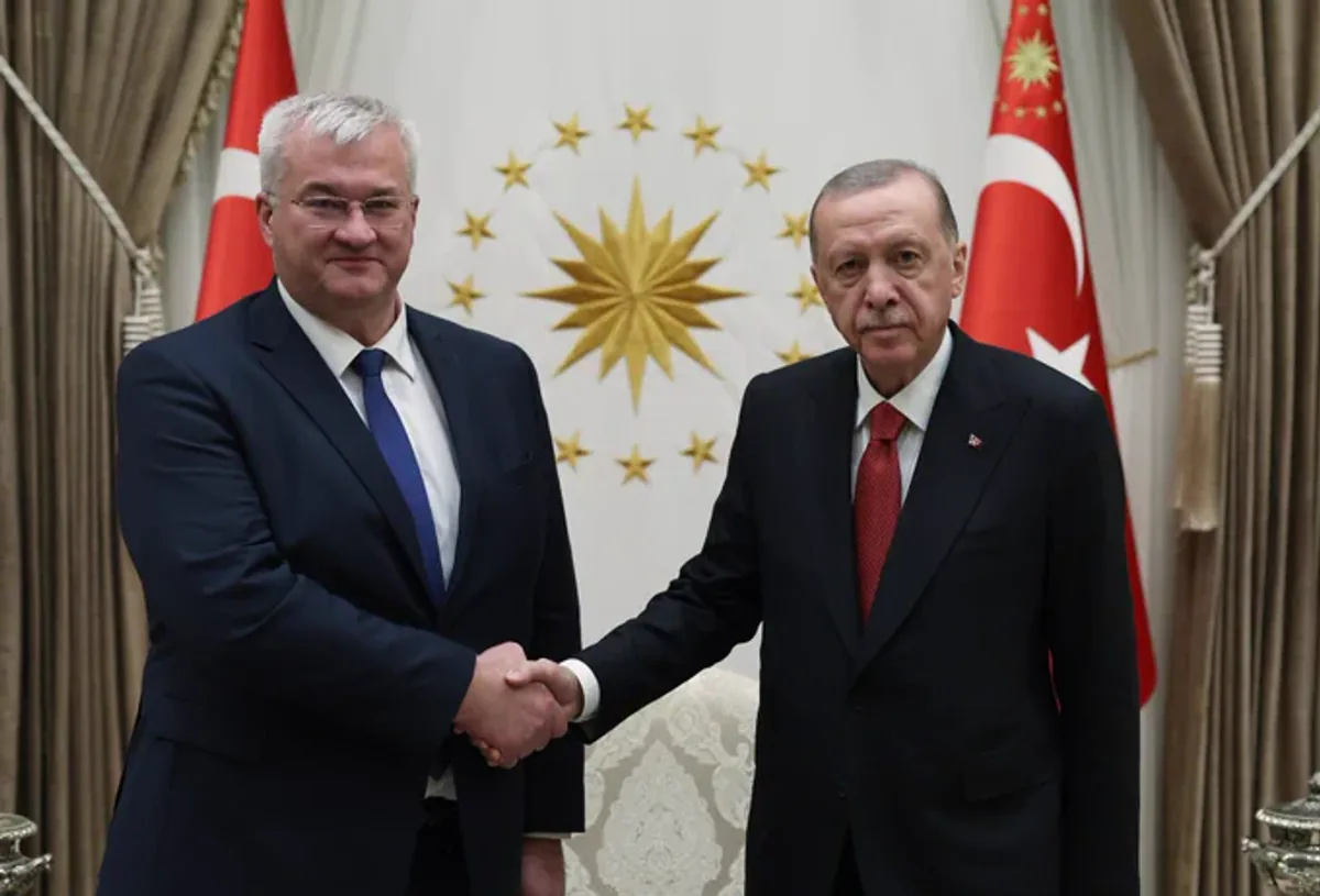 Cumhurbaşkanı Recep Tayyip Erdoğan Ukrayna Dışişleri Bakanı Andrii Sybiha'yı Kabul Etti Cumhurbaşkanı Recep Tayyip Erdoğan Ukrayna Dışişleri Bakanı Andrii Sybiha'yı Kabul Etti