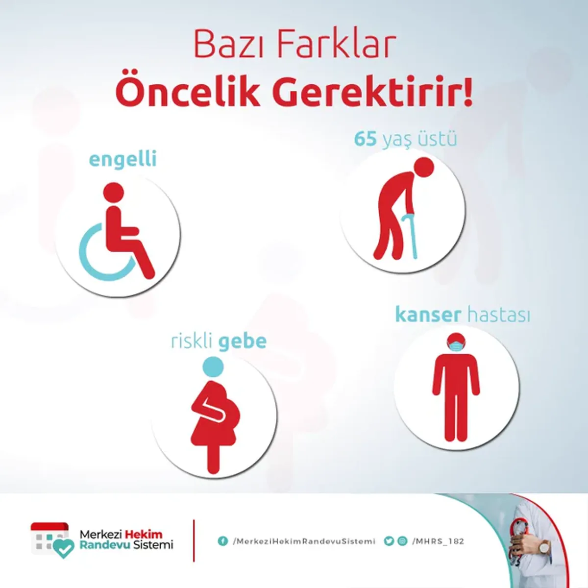 MHRS, belirli gruplara öncelik tanıyor. MHRS, belirli gruplara öncelik tanıyor.