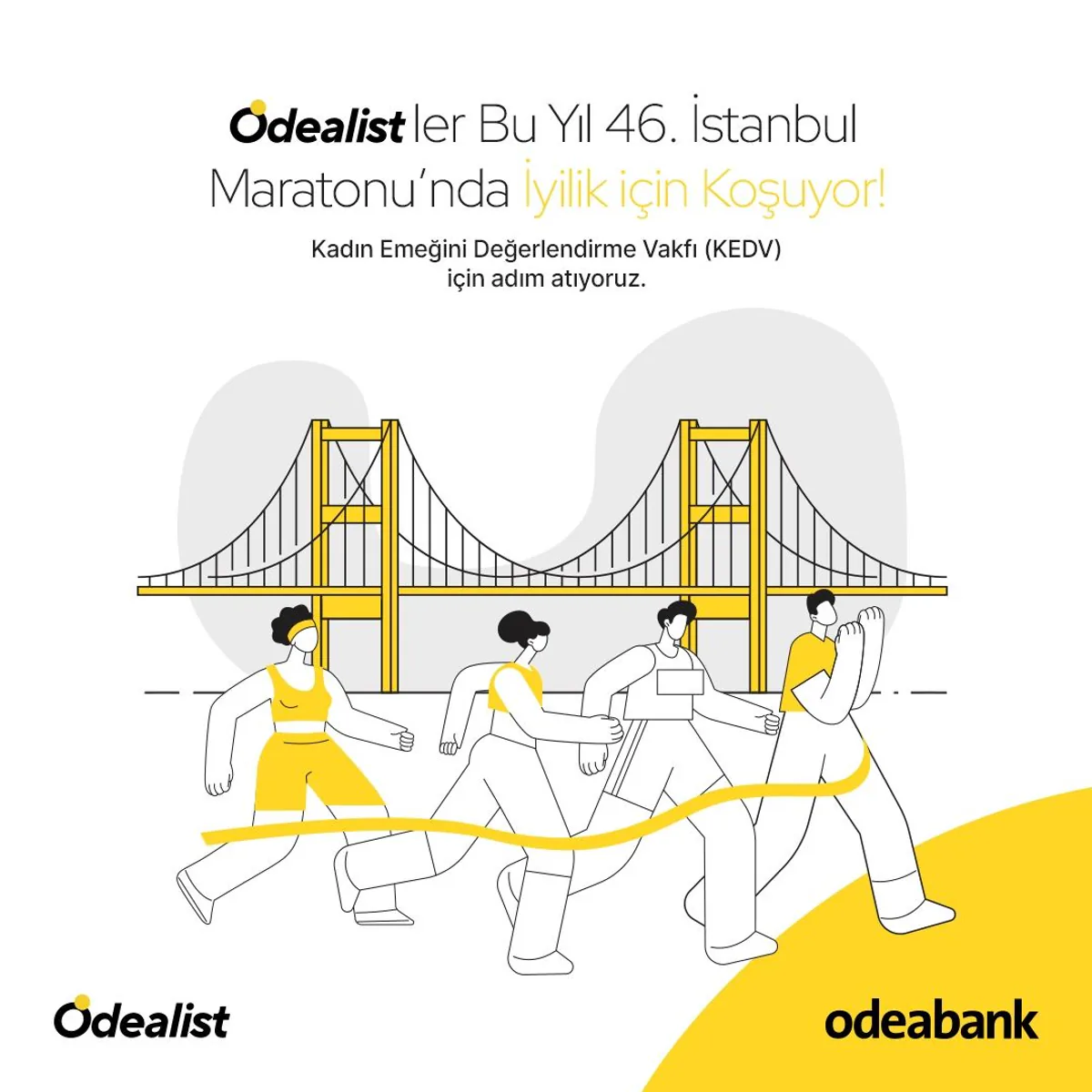 Odealistler İstanbul Maratonu'nda İyilik İçin Koşacak Odealistler İstanbul Maratonu'nda İyilik İçin Koşacak