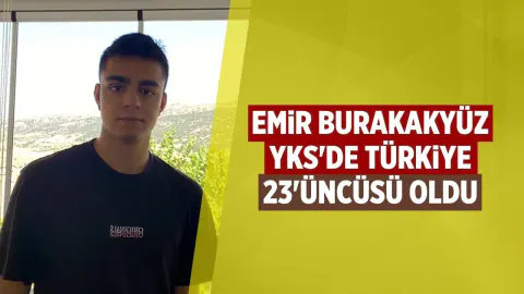 Emir Burak Akyüz, 2026 YKS Sayısal Puan Türünde Türkiye 23'üncüsü Oldu