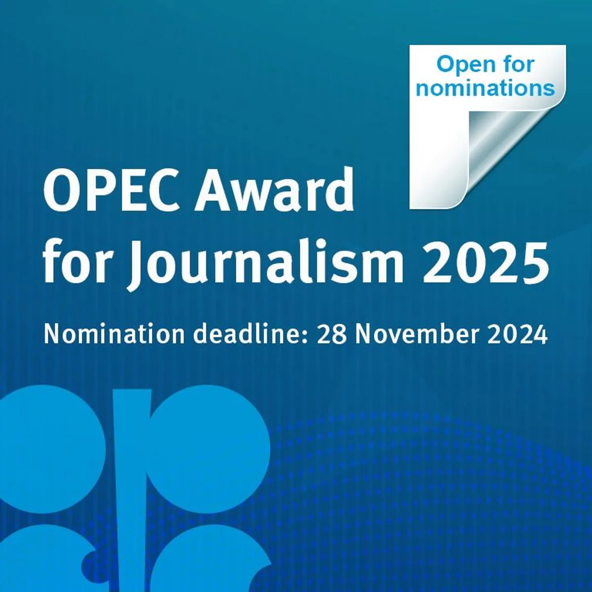 OPEC Ödülleri İçin Başvurular Başladı OPEC Ödülleri İçin Başvurular Başladı