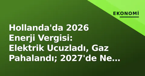 Hollanda'da 2026 Enerji Vergisi: Elektrik Ucuzladı, Gaz Pahalandı; 2027'de Ne Değişecek?