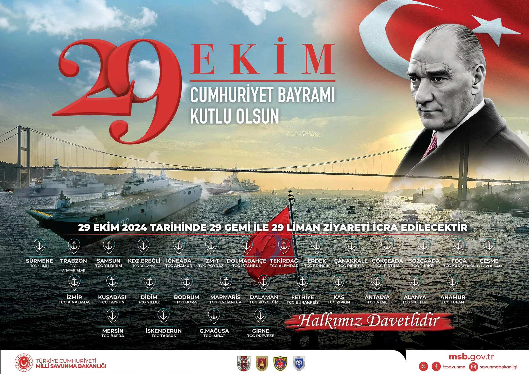 Deniz Kuvvetleri'nin 29 Ekim Cumhuriyet Bayramı Etkinliği Deniz Kuvvetleri'nin 29 Ekim Cumhuriyet Bayramı Etkinliği