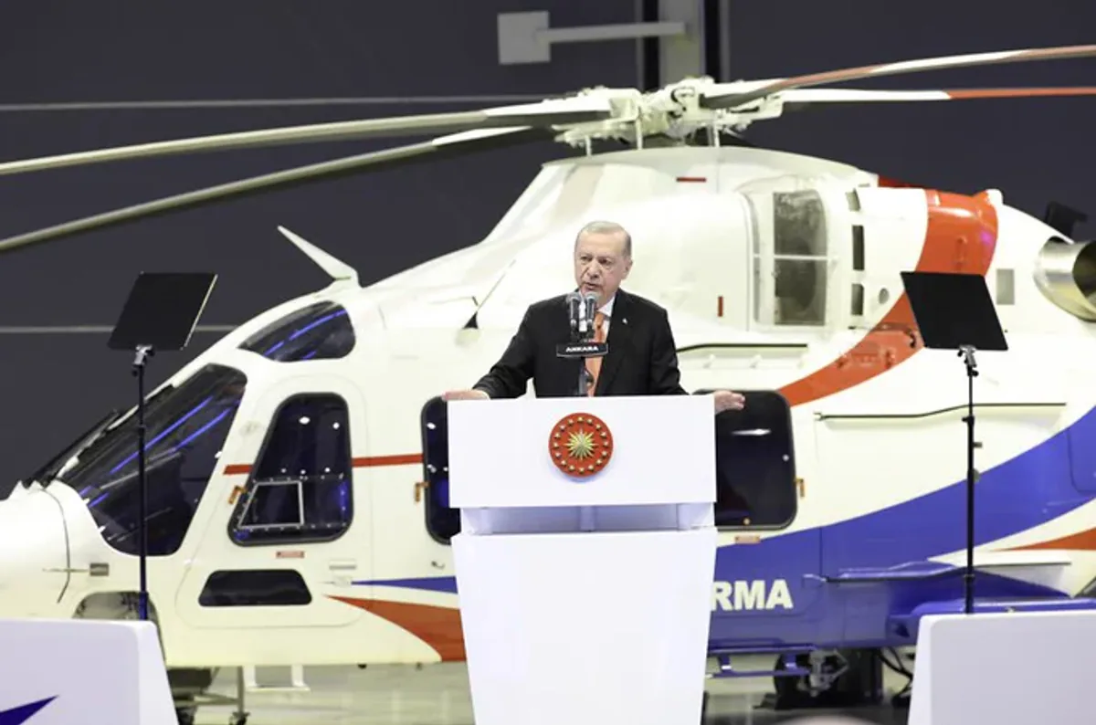Cumhurbaşkanı Erdoğan'ın Katıldığı T625 Gökbey Helikopteri Teslimat Töreni Cumhurbaşkanı Erdoğan'ın Katıldığı T625 Gökbey Helikopteri Teslimat Töreni
