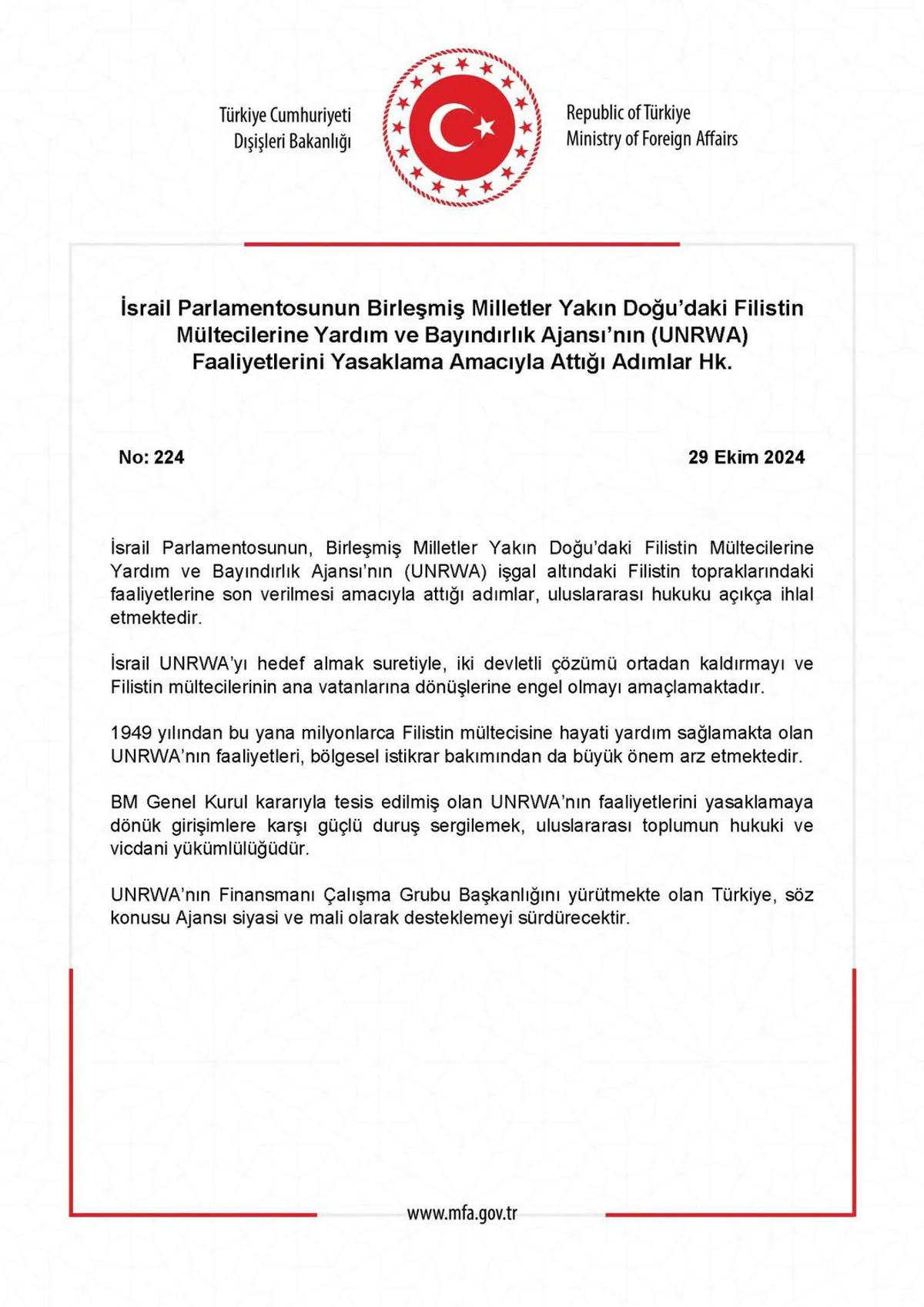 İsrail Parlamentosu, UNRWA Faaliyetlerini Yasaklama Kararı Aldı İsrail Parlamentosu, UNRWA Faaliyetlerini Yasaklama Kararı Aldı