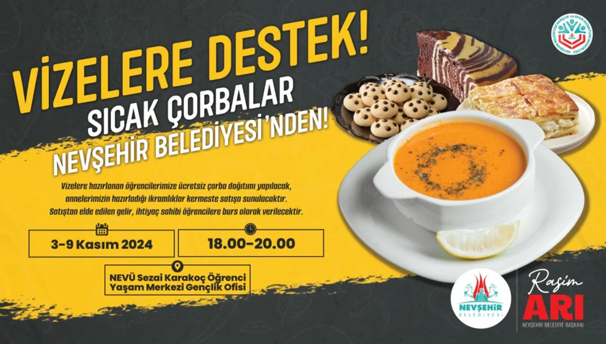 Nevşehir Belediyesi, Öğrencilere Sıcak Çorba İkramı Yapacak Nevşehir Belediyesi, Öğrencilere Sıcak Çorba İkramı Yapacak