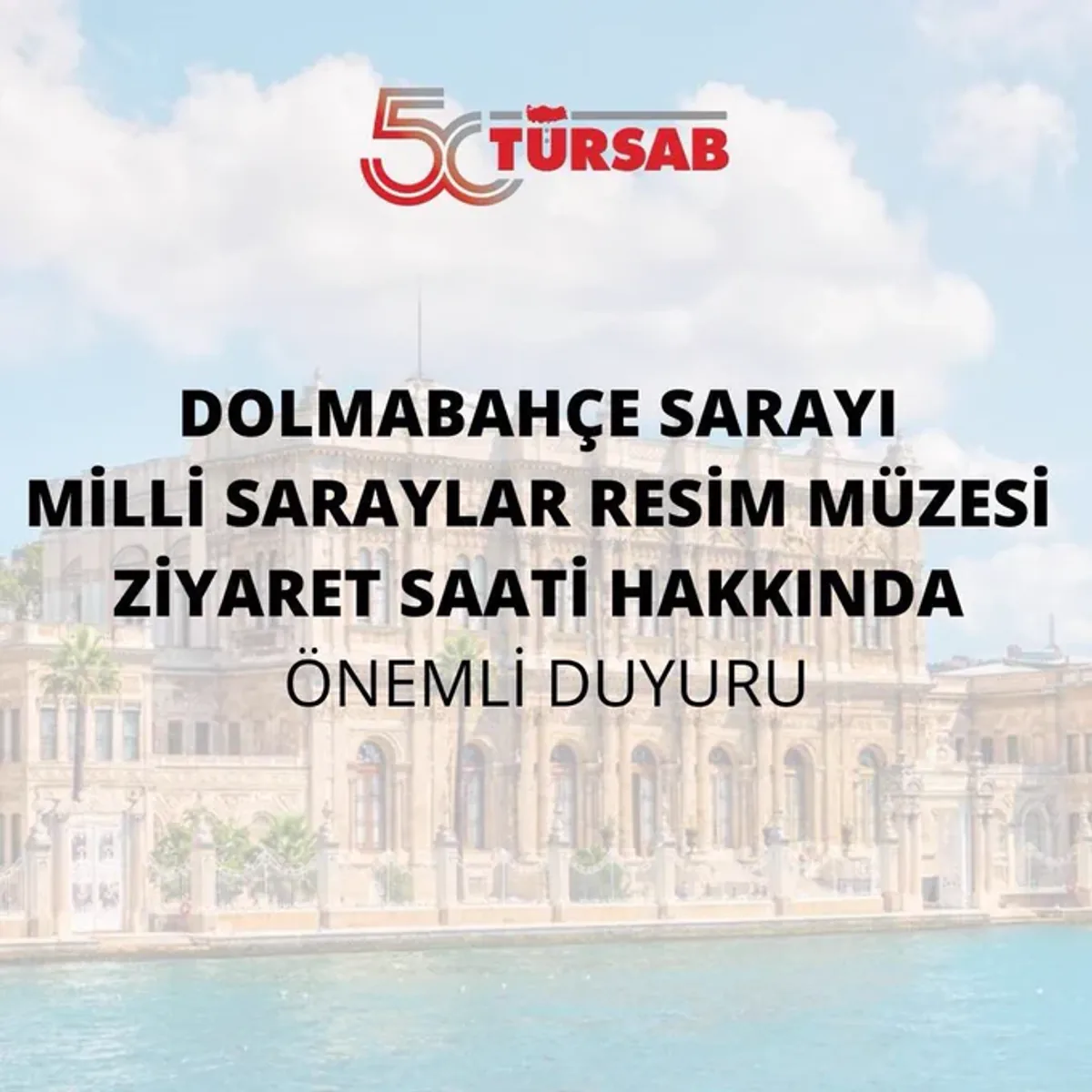 Dolmabahçe Sarayı'nda Etkinlik Nedeniyle Kapalı Olacak Dolmabahçe Sarayı'nda Etkinlik Nedeniyle Kapalı Olacak
