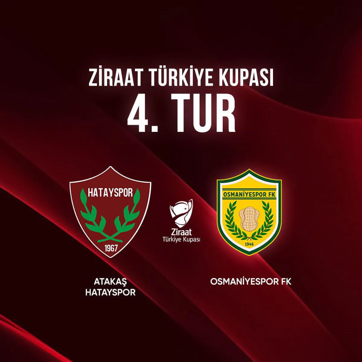 Ziraat Türkiye Kupası'nda Atakaş Hatayspor, Osmaniyespor ile Karşılaşacak Ziraat Türkiye Kupası'nda Atakaş Hatayspor, Osmaniyespor ile Karşılaşacak