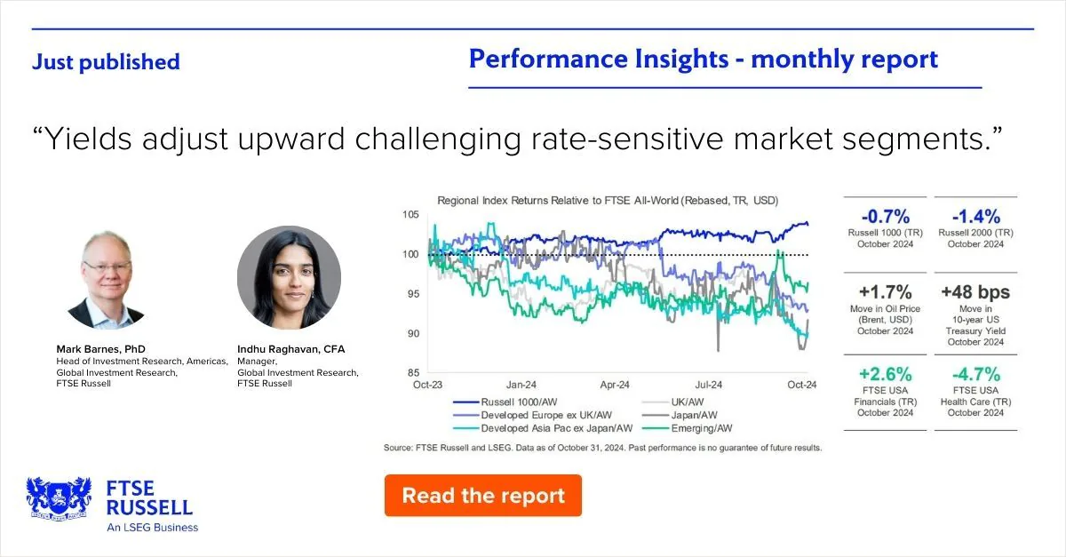 FTSE Russell Performans Raporları Yayınlandı FTSE Russell Performans Raporları Yayınlandı