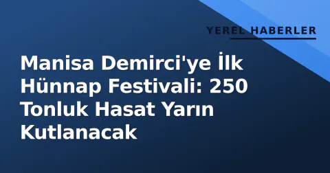Manisa Demirci'ye İlk Hünnap Festivali: 250 Tonluk Hasat Yarın Kutlanacak