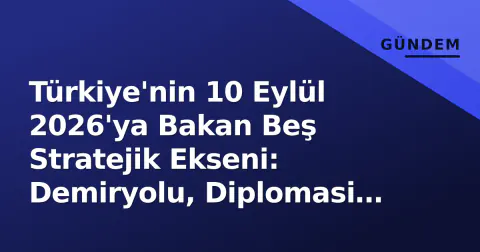 Türkiye'nin 10 Eylül 2026'ya Bakan Beş Stratejik Ekseni: Demiryolu, Diplomasi ve İhracat